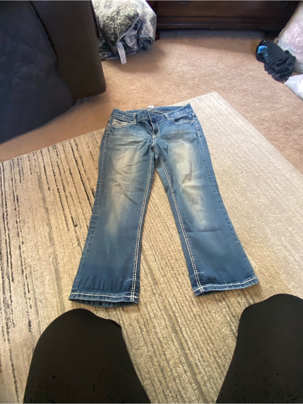 Maurices Faded Blue Boot Cut Jeans
